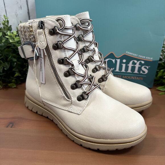 Cliffs by White Mountain Women's Hearty Lace-Up Hiker Booties Size 8.5 - Picture 3 of 10